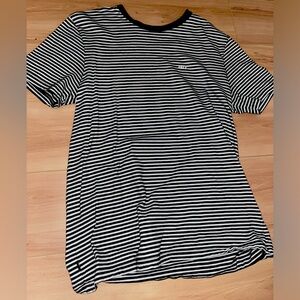 Black and white striped t shirt. No flaws, like new